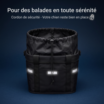 Panier Vélo Chien (Jusqu'à 8kg) - Fixation Guidon Sécurisée
