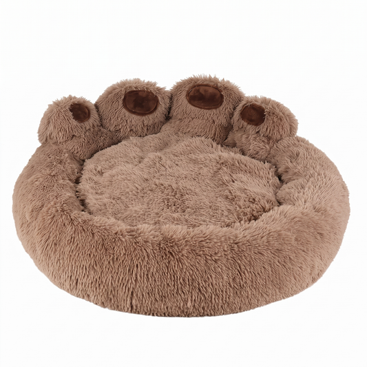 Panier Chien Forme de Patte - Coussin Douillet, 4 Tailles - Maison Roam