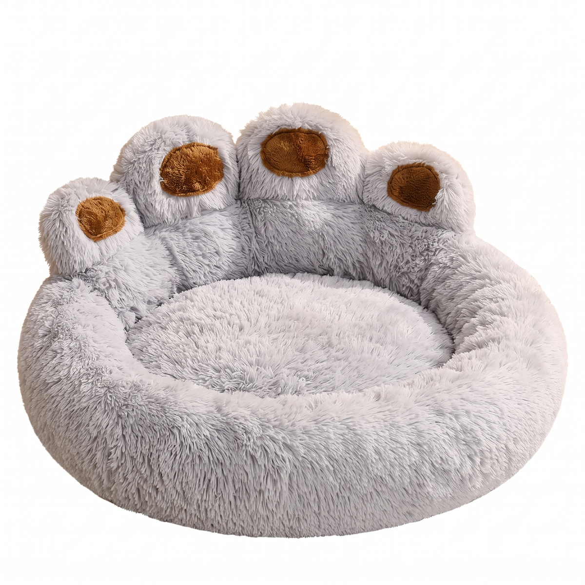Panier Chien Forme de Patte - Coussin Douillet, 4 Tailles - Maison Roam