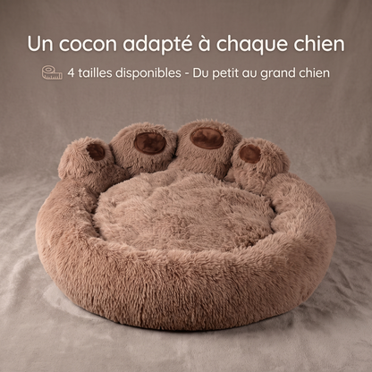 Panier Chien Forme de Patte - Coussin Douillet, 4 Tailles - Maison Roam