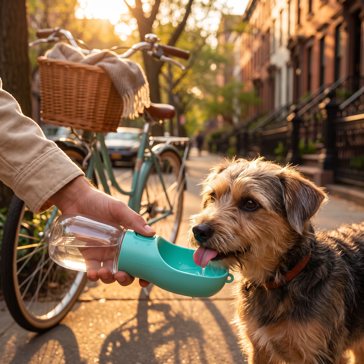 Gourde Portable Chien 350ml - Bec Distributeur, Sans BPA - Maison Roam